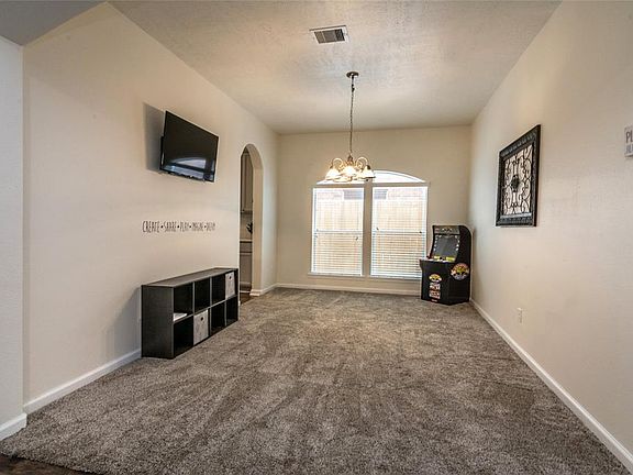 Dining area currently being used as kids flex space