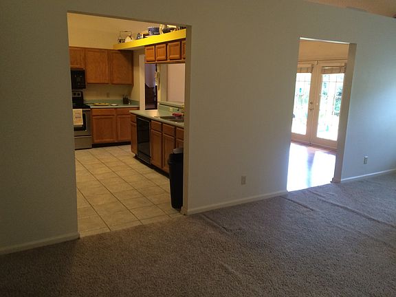 Kitchen off living room 