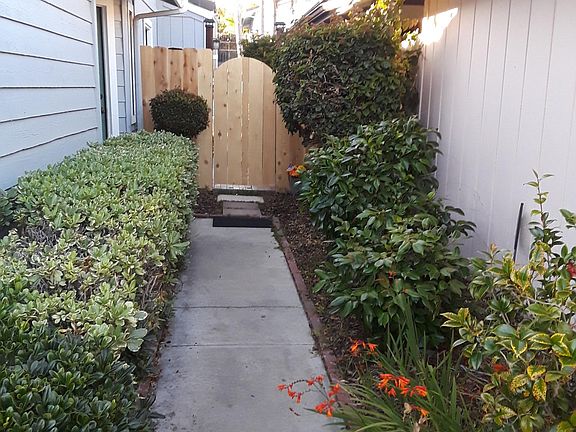 Your gated entrance! Attached studio is in back. Very private.