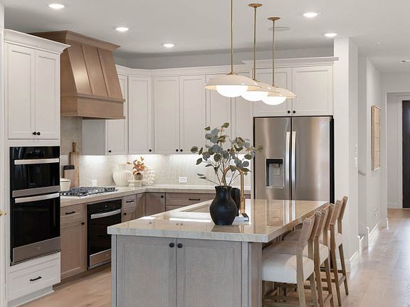 Kitchen with Island Bar Seating