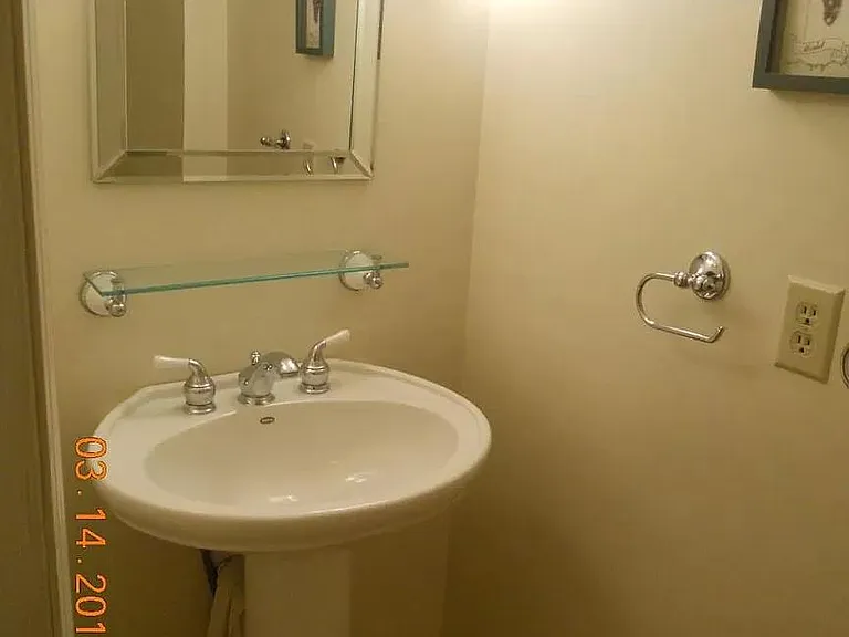 half bathroom on the first floor