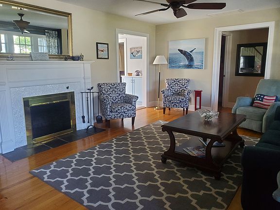 Wood burning fireplace