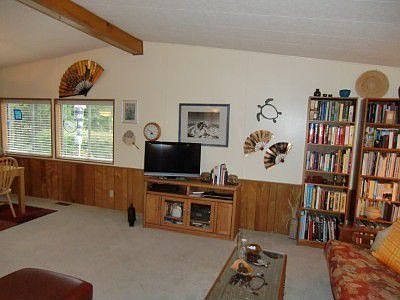 Vaulted ceiling adds dimension and airiness to the formal living areas!