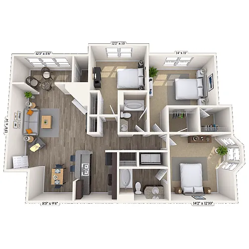 Floor plan 32B