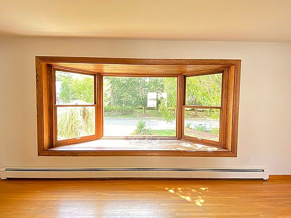 Bay window in living room
