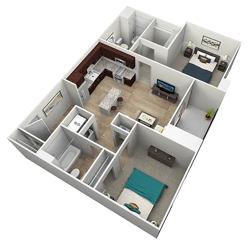 Floor plan 2X2-973
