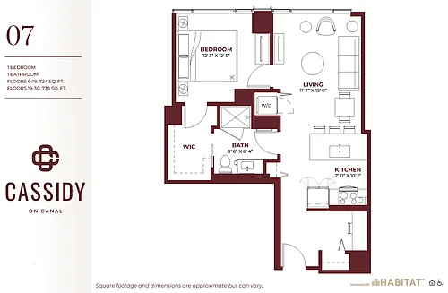Floor plan One Bedroom 07