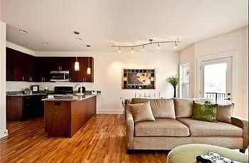 kitchen and dining area