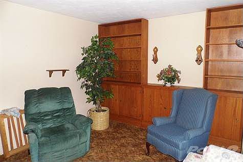 Living Room Wood floor under carpeting