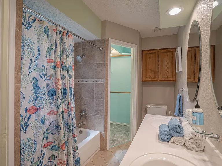 Master bathroom with 2 sinks
