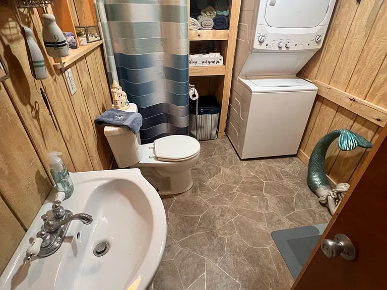 first floor laundry/bathroom