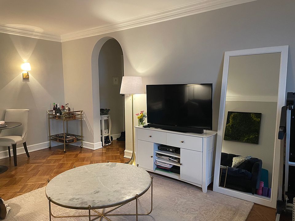 Living room facing entryway