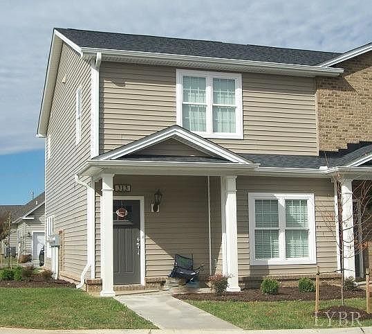 313 MERIDIAN ST. COVERED PORCH.