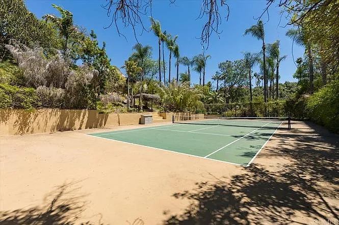 Private tennis court