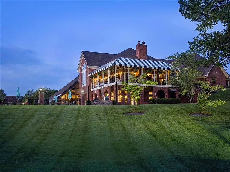 Clubhouse at dusk