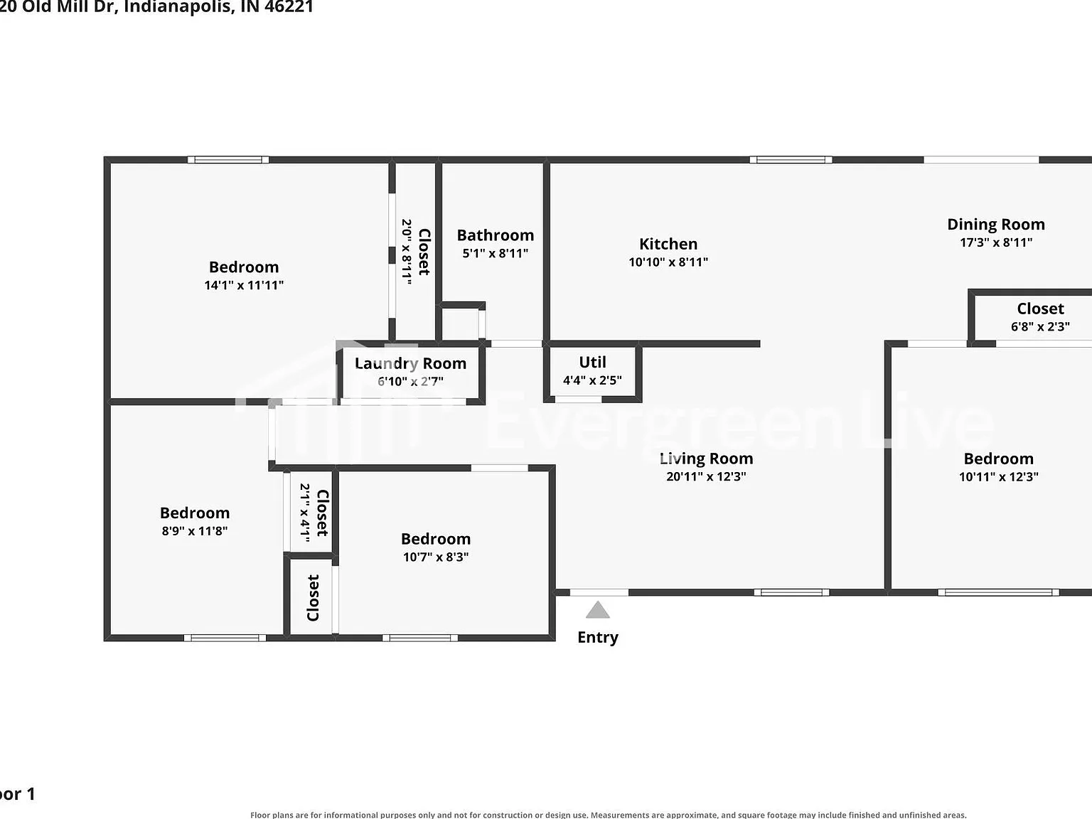 3 bed, 1.0 bath, 1188 sqft, $1,445 — Photo 2