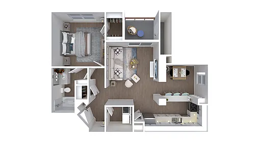 Floor plan 1X1-723