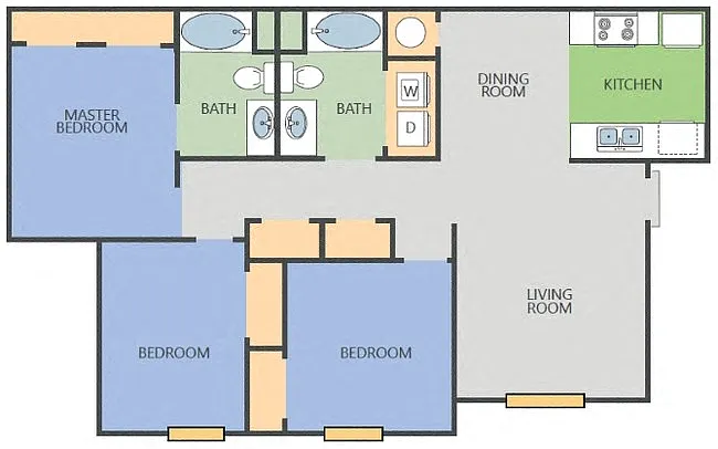 Floor plan Yellow