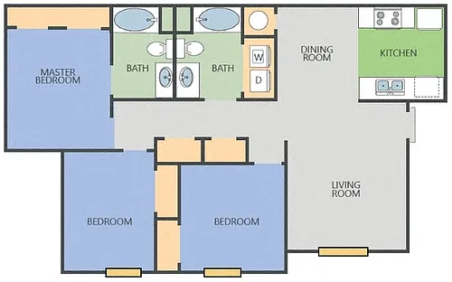 Floor plan Yellow