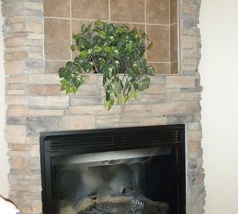 Stone Fireplace