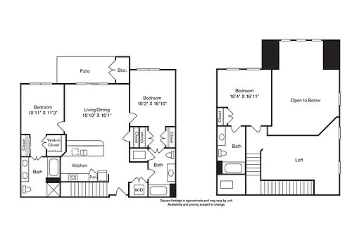 Floor plan West Village Loft - Uptown
