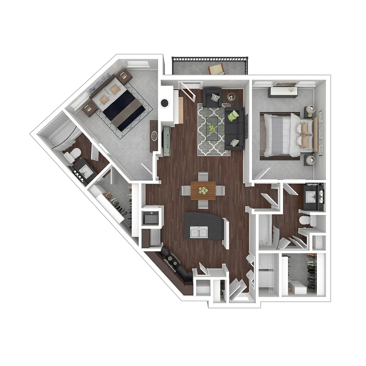 Floor plan B1 Bluff