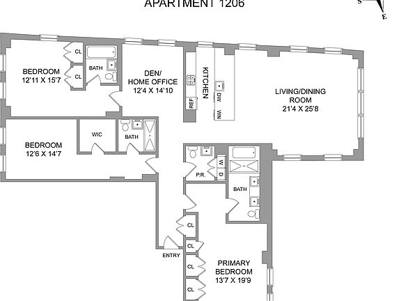 2nd image of 93 Worth St Suite 1206