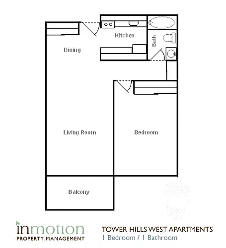 Floor plan 1 Bedroom
