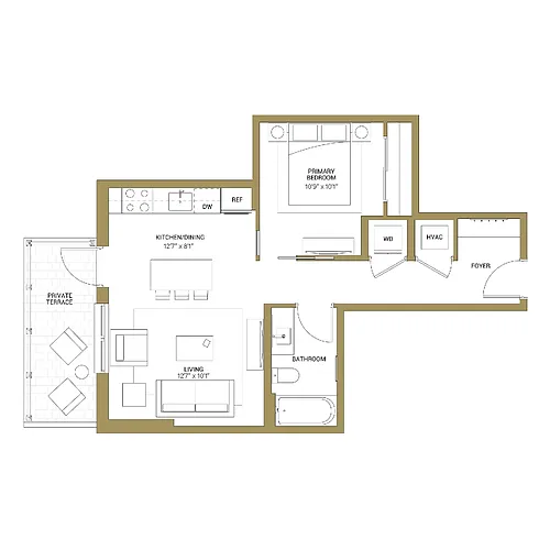 Floor plan A1A
