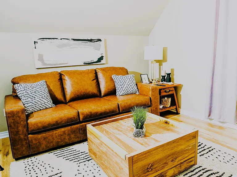 Lounge room upstairs. Queen sleeper sofa.
