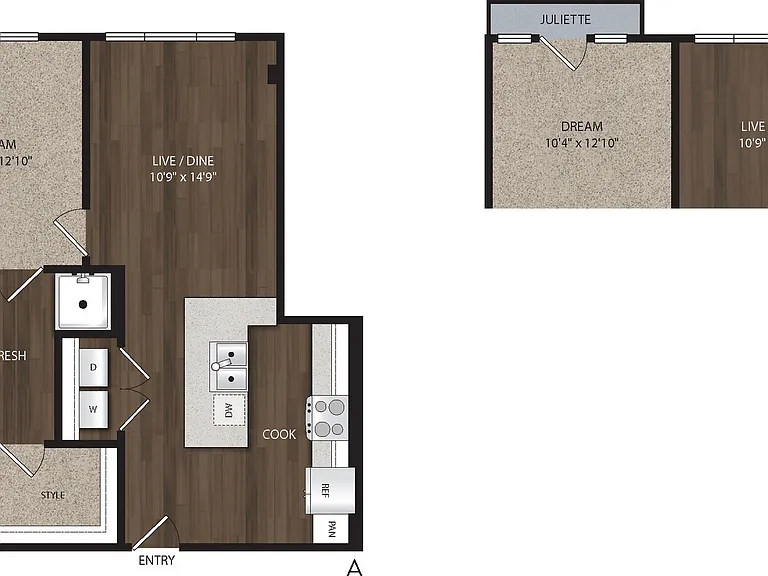 P-A12 A Type A floor plan The Dylan
