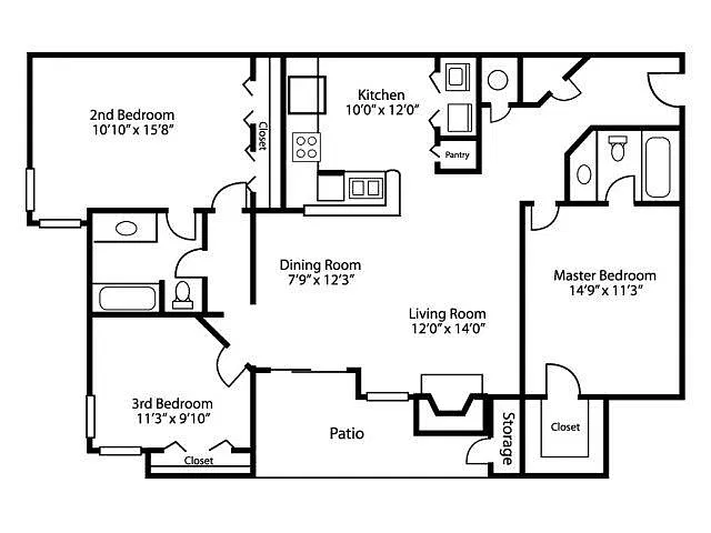 Floor plan C1 - Classic Interior