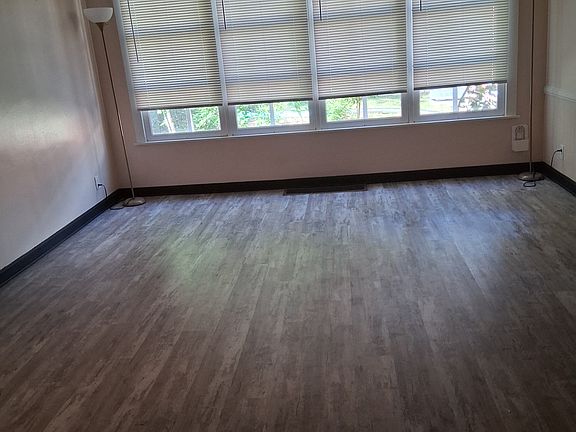 View of empty living room.