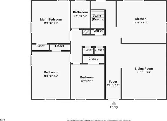 3 bed, 1.5 bath, 1200 sqft, $1,595 — Photo 3
