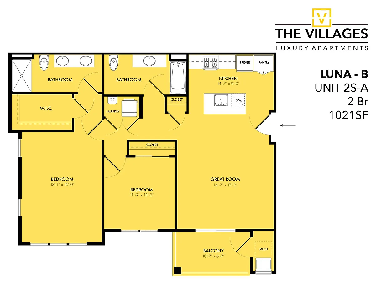Floor plan Luna B Model