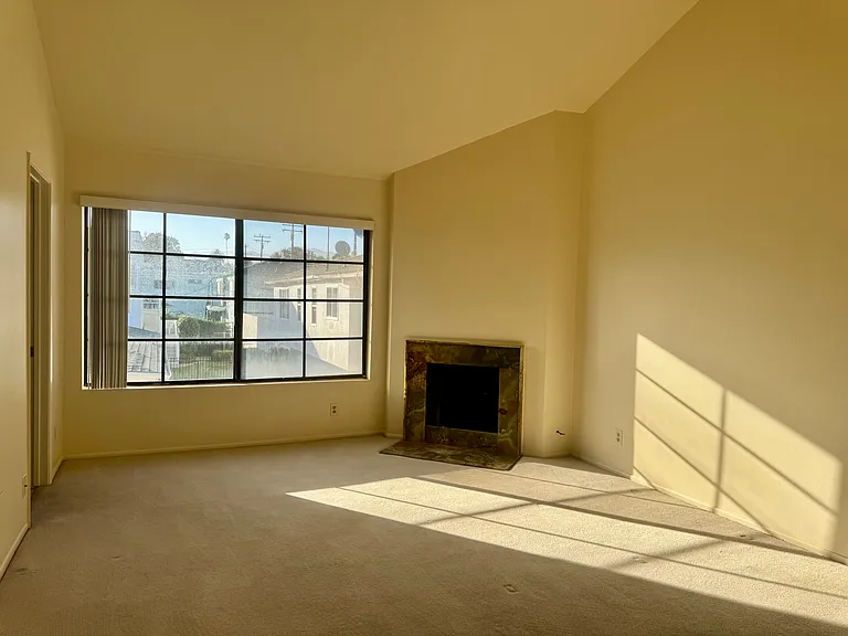 Master bedroom with fireplace