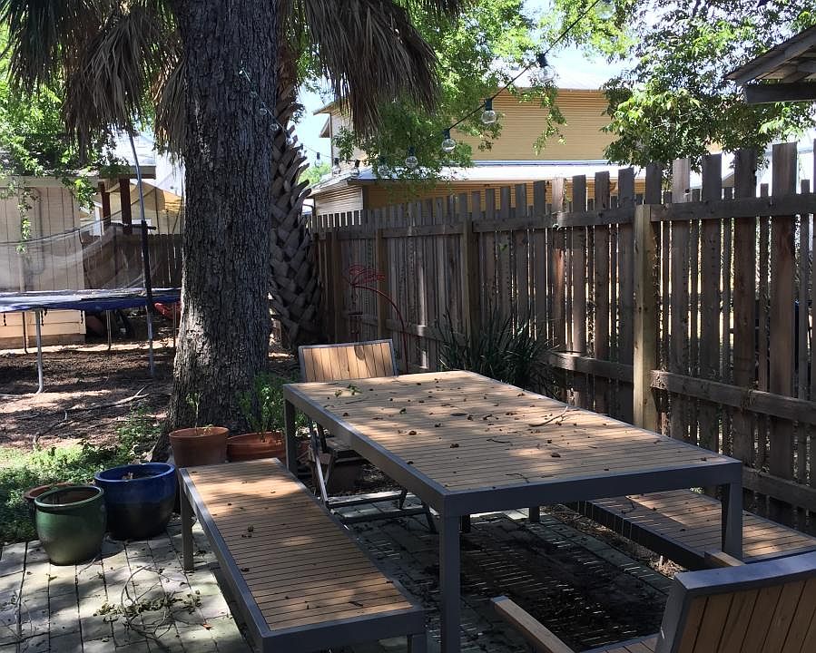 Backyard picnic area