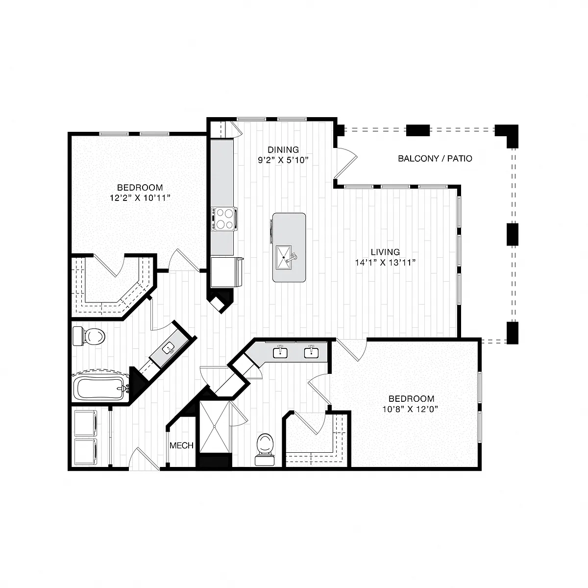 Floor plan The Hammond