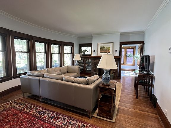 LR looking into Sunroom 
Photo of just-painted 1st fl unit 5.1.25. Rooms are exactly same size. 2nd fl pic coming soon.