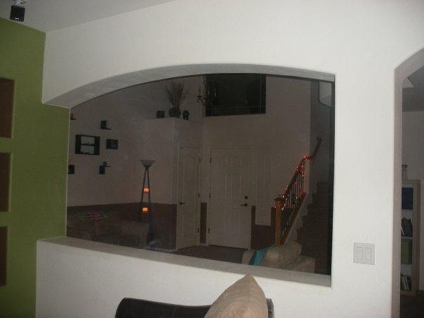 Living room view from the den