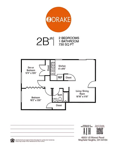 Floor plan 2B