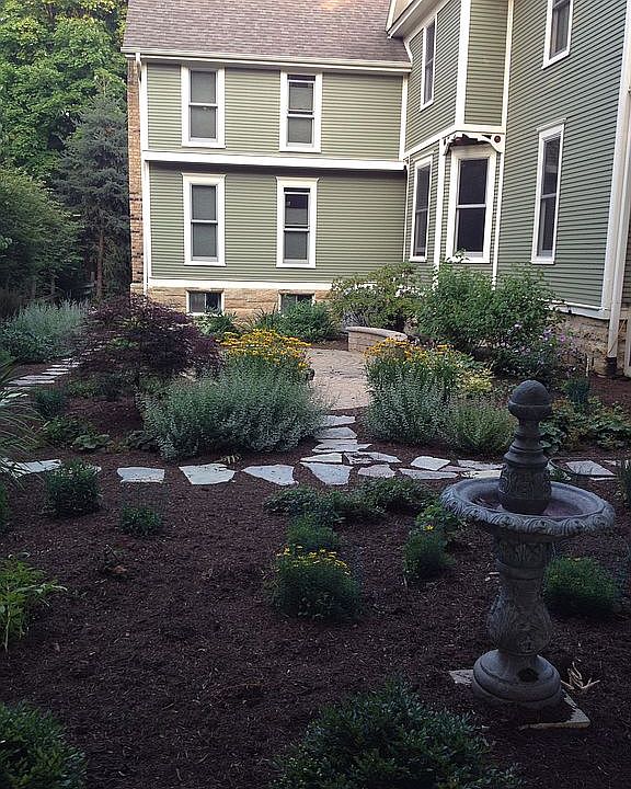 Garden patio area