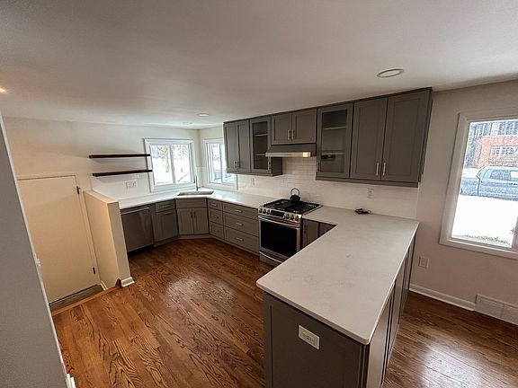 Kitchen view from living room