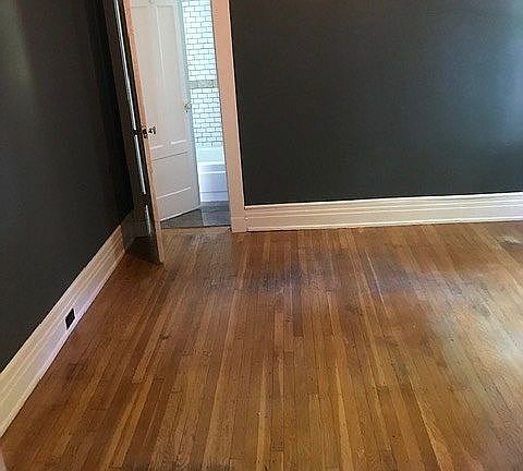 Bedroom looking into bath