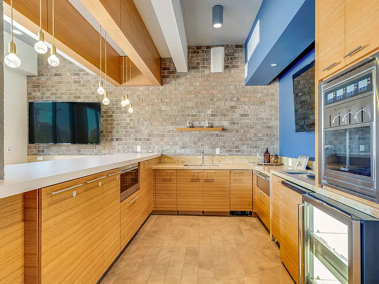 Resident lounge catering kitchen