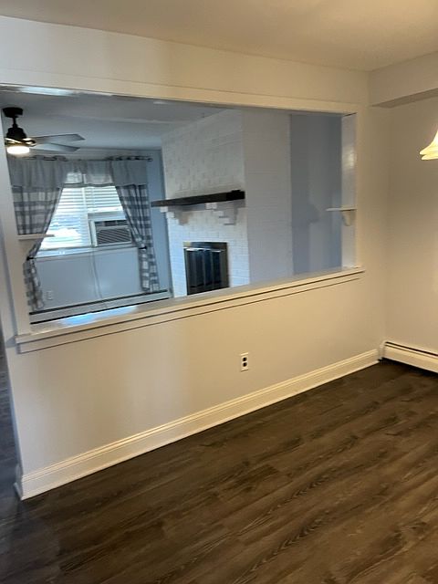 Dining room with open concept to family room