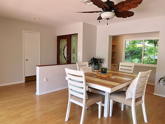 Front door and dining