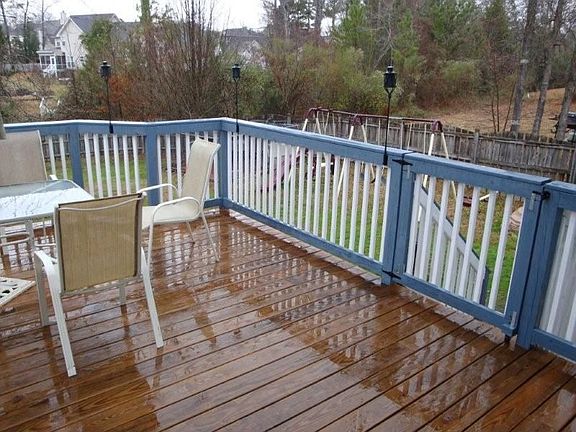 Deck in Backyard