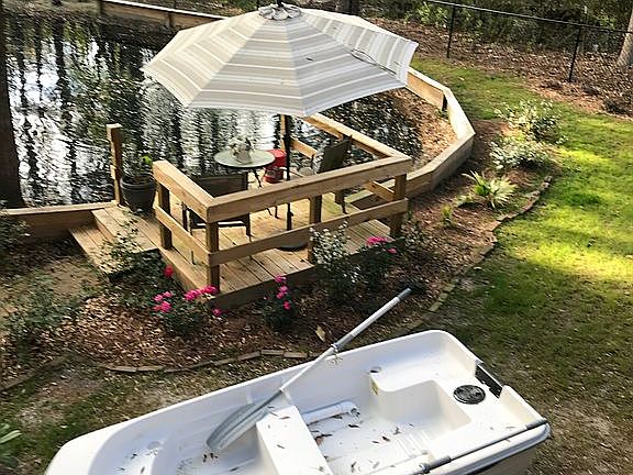 Deck added to enjoy pond