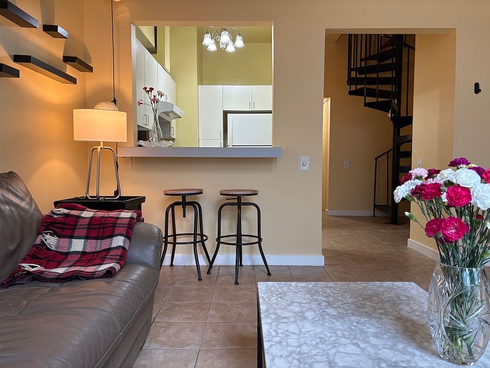 View from Living room into the kitchen